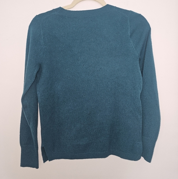 J. Crew Green and Blue Crew Neck Sweater - Picture 5 of 5